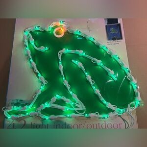 Vintage Frog Hanging Window Silhouette Y2K 42 Light Easter Summer Sculpture